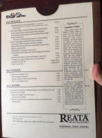 Reata -alpine, Tx menu