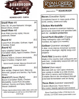 The Boardroom Eureka menu