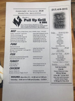 Rooster’s Pull Up Grill Bbq menu