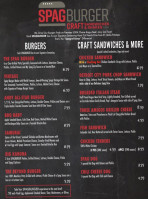 Spagburger menu