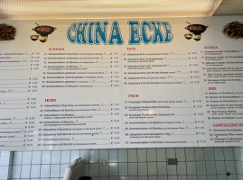 China Ecke menu