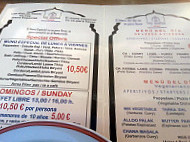 Taj Mahal menu