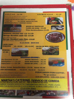 Don Tano's Cocina menu