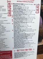 Cold Beers Cheeseburgers menu