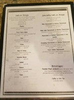 Warrensville General Store menu