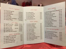 China Valley menu