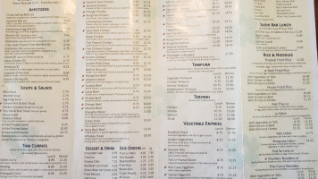 Ooka Asian Cuisine menu