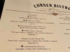 Corner Bistro menu