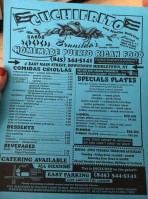 Brunilda's Cuchifrito menu