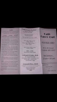 Cafe Carry Out menu