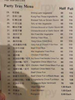 Golden City menu