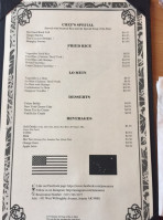 Zen Asian Fusion Cuisine menu