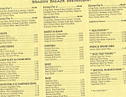 Dragon Palace menu