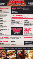 Fat City Brew Bbq menu