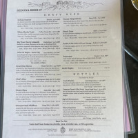 Sedona Beer Company menu