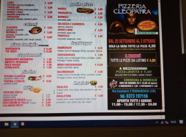 Pizzeria Cleopatra Di Shehab menu