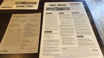 First Watch menu