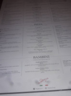 Spago Trattoria e Pizzeria menu