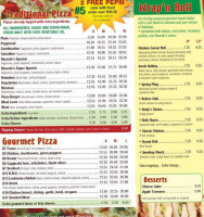 Ricardo's Pizza menu