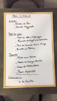 Le Paris menu