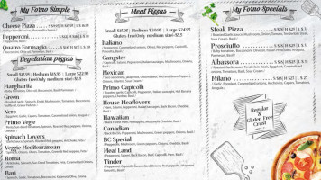 My Forno Pizza menu