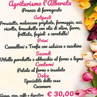 L'alberata menu