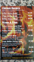 The Grill Burger Kitchen menu