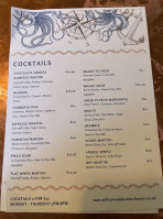 The William Walker menu