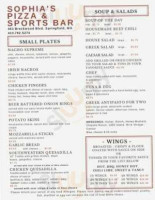 Sophia's Sports Bar food