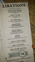 The Federal menu