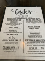 Besitos Fine Cuisine menu