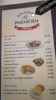 Le Phénicien menu