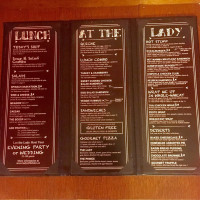 Lady of the Lake Shop menu