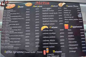 Vera Pizza menu