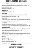 Mano's Lounge Yorkton menu