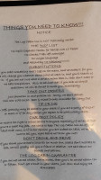 Jimmy Joy's Log Cabin Inn menu