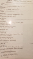 Spring Roll Restaurant menu