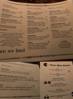 Two Six {ate} menu