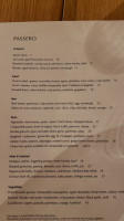 Passero menu