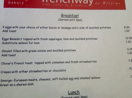 French Way menu