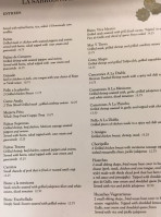 Taqueria La Sabrosita menu