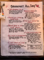 Sb's Lakeside Love Shack menu