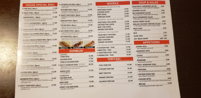 K&L Sushi menu