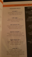 Wasabi Sabi menu