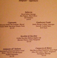 Giovanni's menu