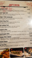 Yale Sushi menu