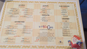 Chez Oeufs menu