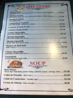 Angel Del Mar menu