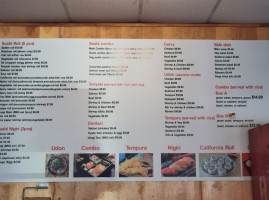 Kyoto Sushi menu