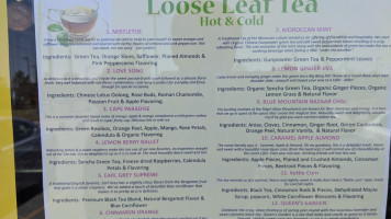 Leaf Tea House menu